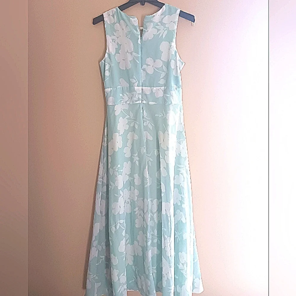 R&K Mint Green & White Floral Maxidress - Picture 3 of 7